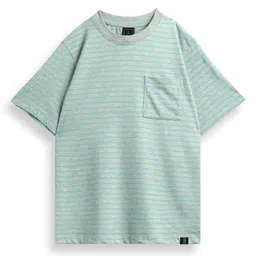 RARE ONES Boys Pack of 2 Striped Round Neck Cotton Relaxed Fit T-shirts-image-82