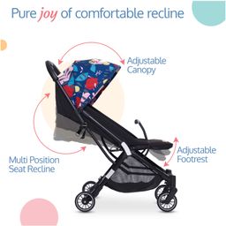 luv lap LuvLap Urbane Baby Stroller with Multi Level Recline - Multicolor image 3
