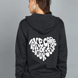 FALTU.CO Women Printed Hooded Sweatshirt-picture-3