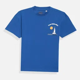 Allen Solly Junior Boys Graphic Printed Round Neck Cotton T-shirt-image-78