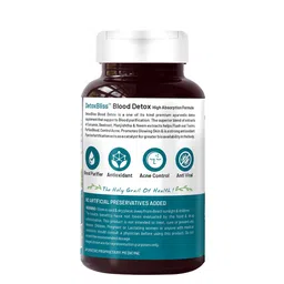 Bliss Welness Plant Based Blood Detox Tablets With Curcumin & Neem - 60 Tablets image 5
