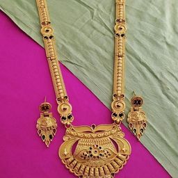 niva fashion Gold-Plated Brass Jewellery Set-image-53