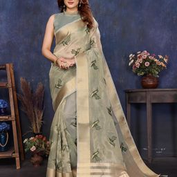 Varanga Ethnic Motifs Zari Tissue Banarasi Saree-picture-25