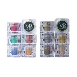 Veoni BELLE Set of 12 Power Shimmer Illuminator Eyeshadow Glitter - 5 g each-35