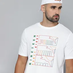 Puma Men Graphics Triple No.1 Logo Pure Cotton T-shirt-image-43