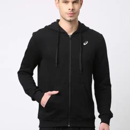 Asics Black Regular Fit Graphic Print Hooded Sweatshirt-picture-39