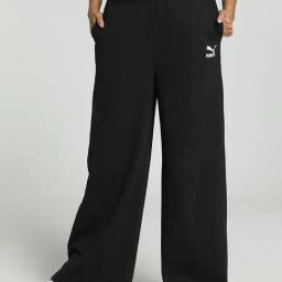 Puma Black Striped Sports Track Pants-image-68