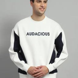 Monte Carlo Mens Printed White Round Neck Full Sleeve Sweatshirt-image-94