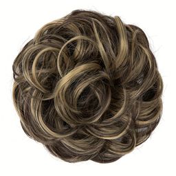CHRONEX Wavy Curly Messy Bun-Golden Brown-image-90