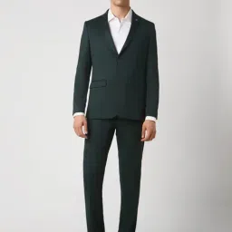 Van Heusen Green Slim Fit Two Piece Suit-picture-24