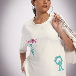 glitchez Placement Print Oversized T-shirt-image-99
