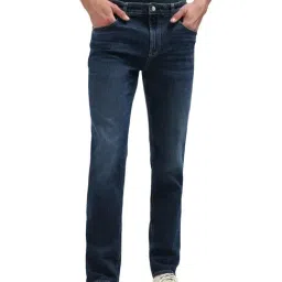 Calvin Klein Blue Cotton Regular Fit Jeans-image-80