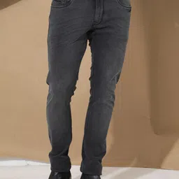 RARE RABBIT Men Veu Mid Rise Slim Fit Cotton Jeans-image-68