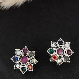 Fabindia 925 Silver Stud Earrings for Women-image-71