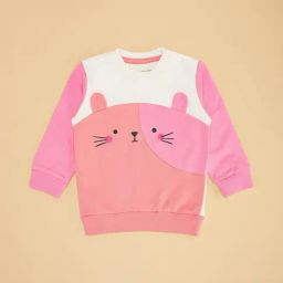 Pantaloons Baby Pink Sweatshirt-image-98