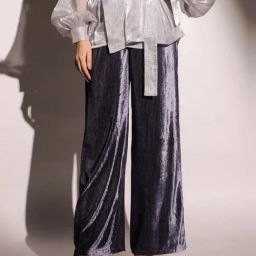 BInfinite Mystic Slate Showtime Velvet Straight Trousers-image-46