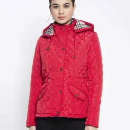 Global Republic Red Quilted Jacket-image-98
