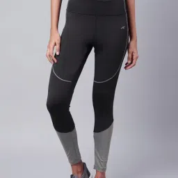 ALCIS Black & Grey Slim Fit Tights-image-84