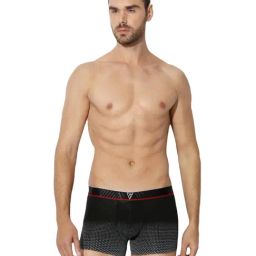 Van Heusen Black Cotton Printed Trunks-image-6