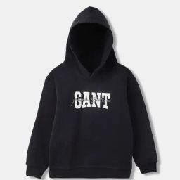 GANT Kids Boys Black Cotton Solid Full Sleeves Sweatshirt-image-72