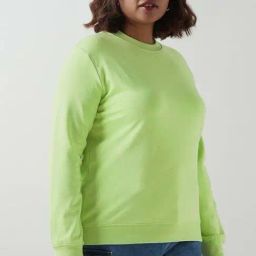 Bewakoof Green Regular Fit Sweatshirt-image-104