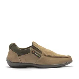 Woodland Men's Dubai Khaki Casual Slip-Ons-image-81