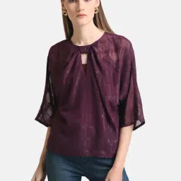 Kazo Wine Self Design Top-picture-26