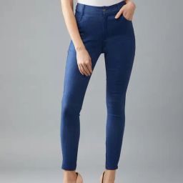 DOLCE CRUDO Blue Skinny Fit Jeggings-image-83