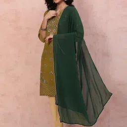 Rangriti Green Plain Dupatta-picture-29