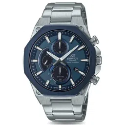 Casio EDifice EFS-S570DB-2AUDF Blue Analog Dial Silver Stainless Steel Band Men's Watch EX528-54