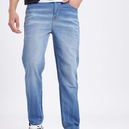 glitchez Men Faded Flex Tapered Fit Jeans-image-80