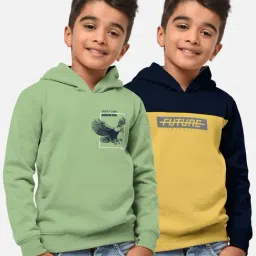 HELLCAT Yellow & Green Printed Full Sleeves T-Shirt (Pack Of 2)-picture-21