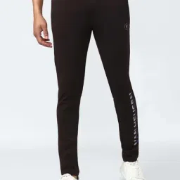 Van Heusen Flex Brown Slim Fit Printed Trackpants-picture-31