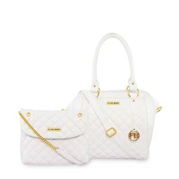 FLYING BERRY White Quilted Handheld Bag Combo-10