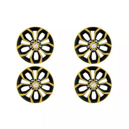 Auto Pearl Car Golden Black Wheel Cover Caps 35.56 cm (14 Inch) Press Type Fitting Compatible with Brio-image-27