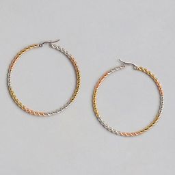 DressBerry Circular Hoop Earrings-image-13