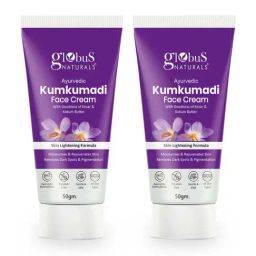 Globus Naturals Ayurvedic Kumkumadi Skin Lightening Face Cream - Pack of 2-image-35