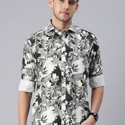 DEZANO Men Comfort Floral Printed Casual Shirt-image-59