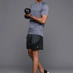 HRX by Hrithik Roshan Men Colourblocked Rapid-Dry Sports Shorts-image-21