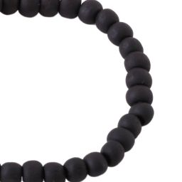 NVR Black Beaded Elasticated Rakhi with Roli Chawal image 2