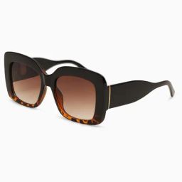Kazo Brown UV Protection Oversize Irregular Sunglasses for Women-image-84