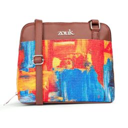 ZOUK Multicolor Printed Cross Body Bag image 2