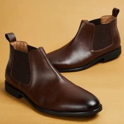 Code by Lifestyle Men's Tan Chelsea Boots-image-25