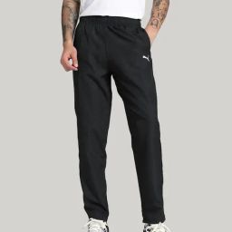 Puma Black Regular Fit Trackpants-image-73