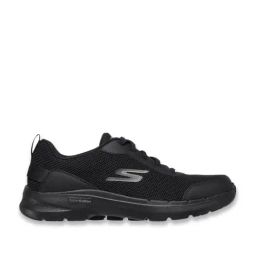 Skechers Mens GO WALK 6 BOLD KNIGHT Black Walking Shoes-16