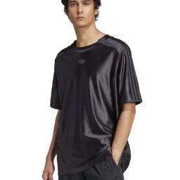 Adidas Originals Black Loose Fit Sports T-Shirt-image-90