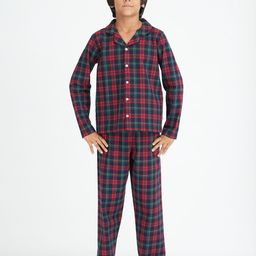 mackly Boys Checked Pure Cotton Night Suit-image-41