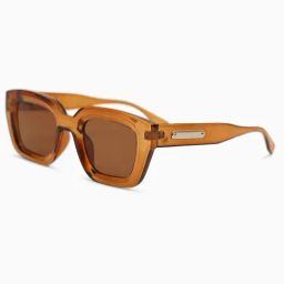 Kazo Brown UV Protection Wayfarer Sunglasses for Women-image-11