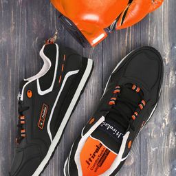 HIROLAS Men Black Synthetic Running Shoes-picture-38