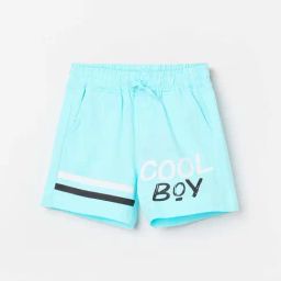 Juniors by Lifestyle Kids Sky Blue Cotton Printed Shorts-image-92